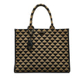Brown Prada Symbole Triangolo Tote