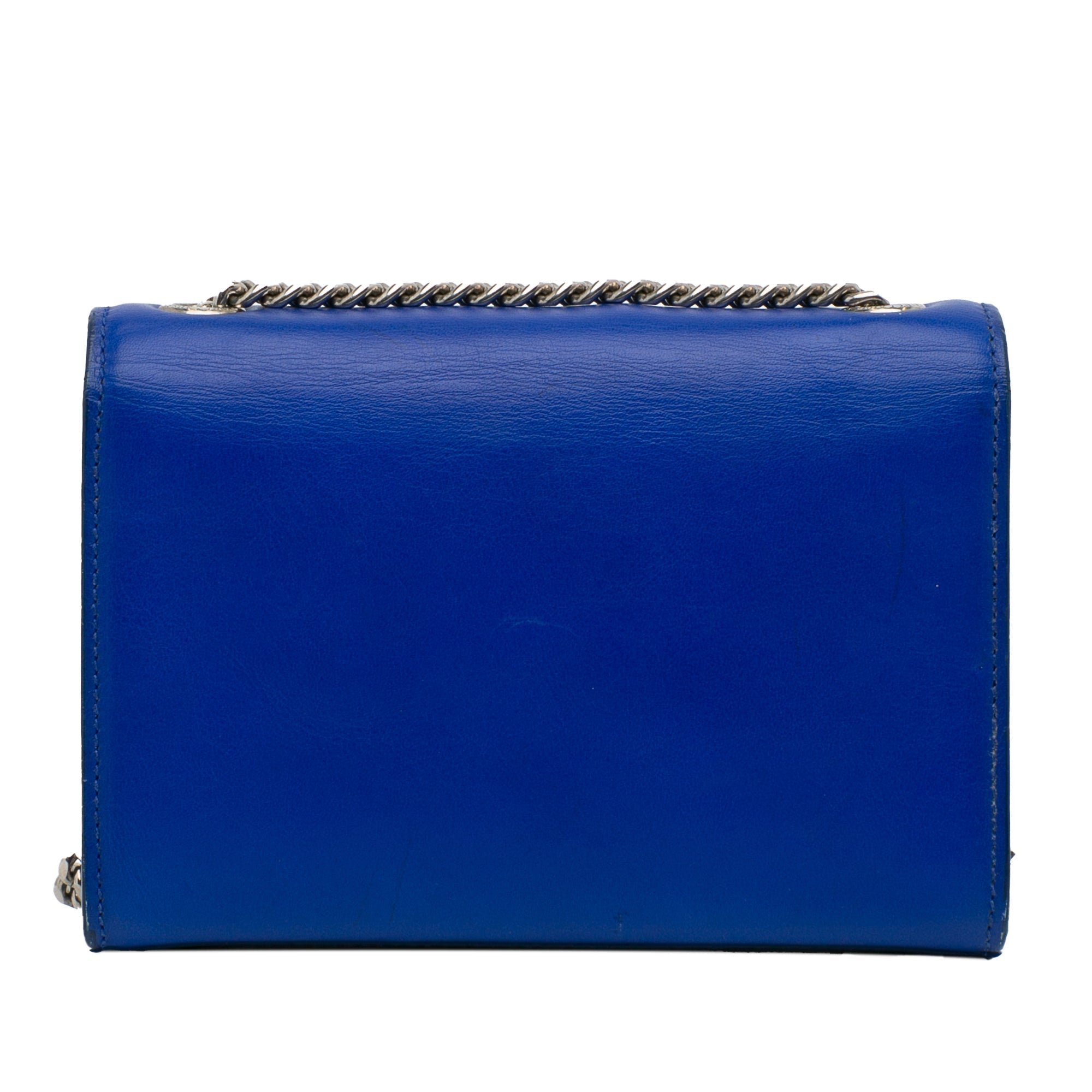 Yves Saint Laurent Kate Small Blue Calfskin