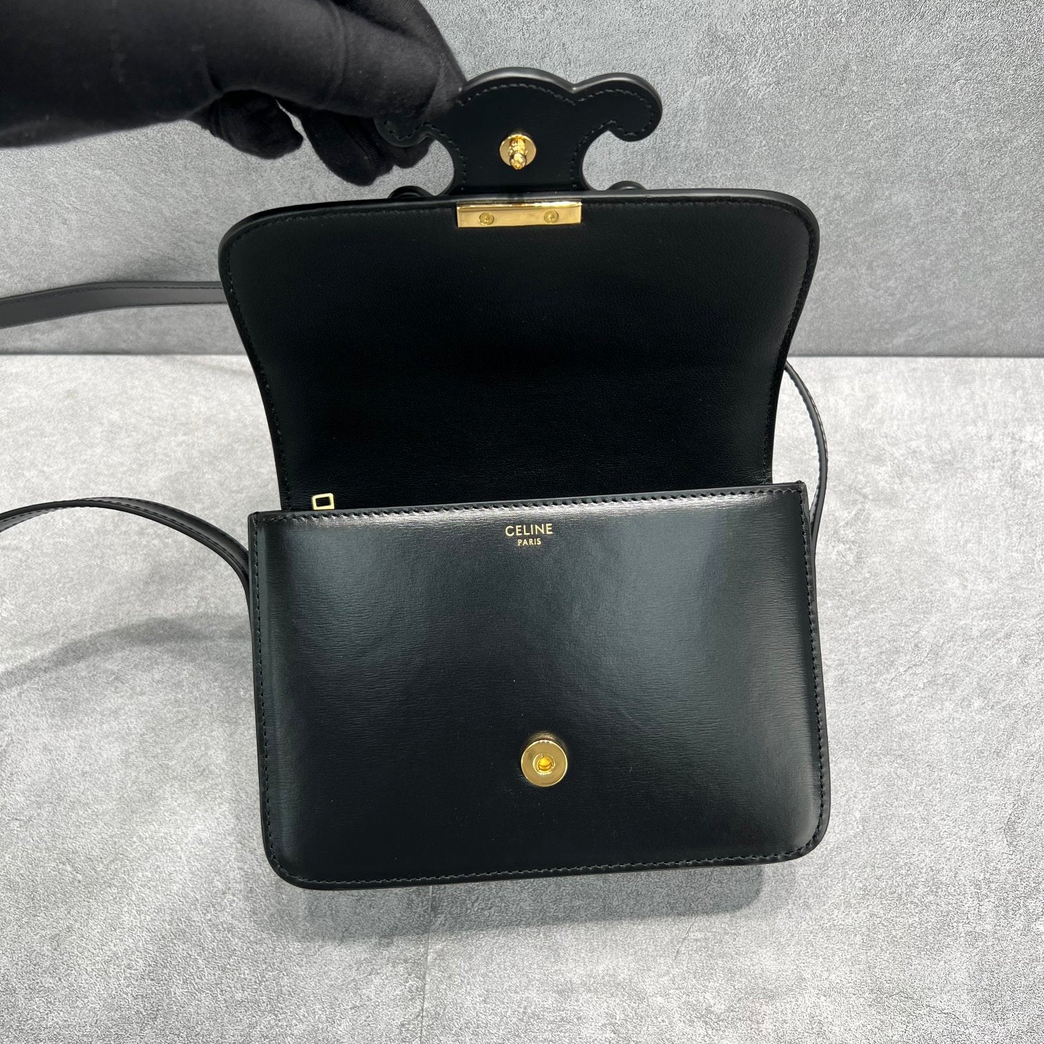 GLAMI Classique Cuir Triomphe Bag Black For Women 9in/22cmÃƒâ€šÃ‚Â 