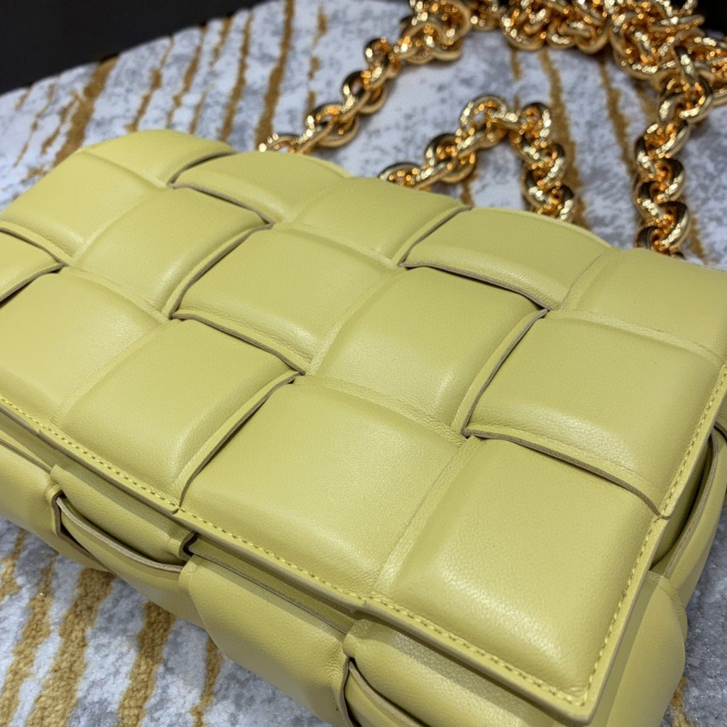 GLAMI Chain Cassette Bag For Women 10.2in/26cm In Yellow