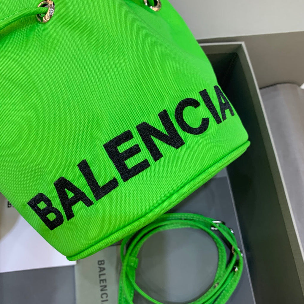 Balen Le Cagole MeGLAMIum Bucket Bag In Green, For Women,  Bags 11.8in/30cm
