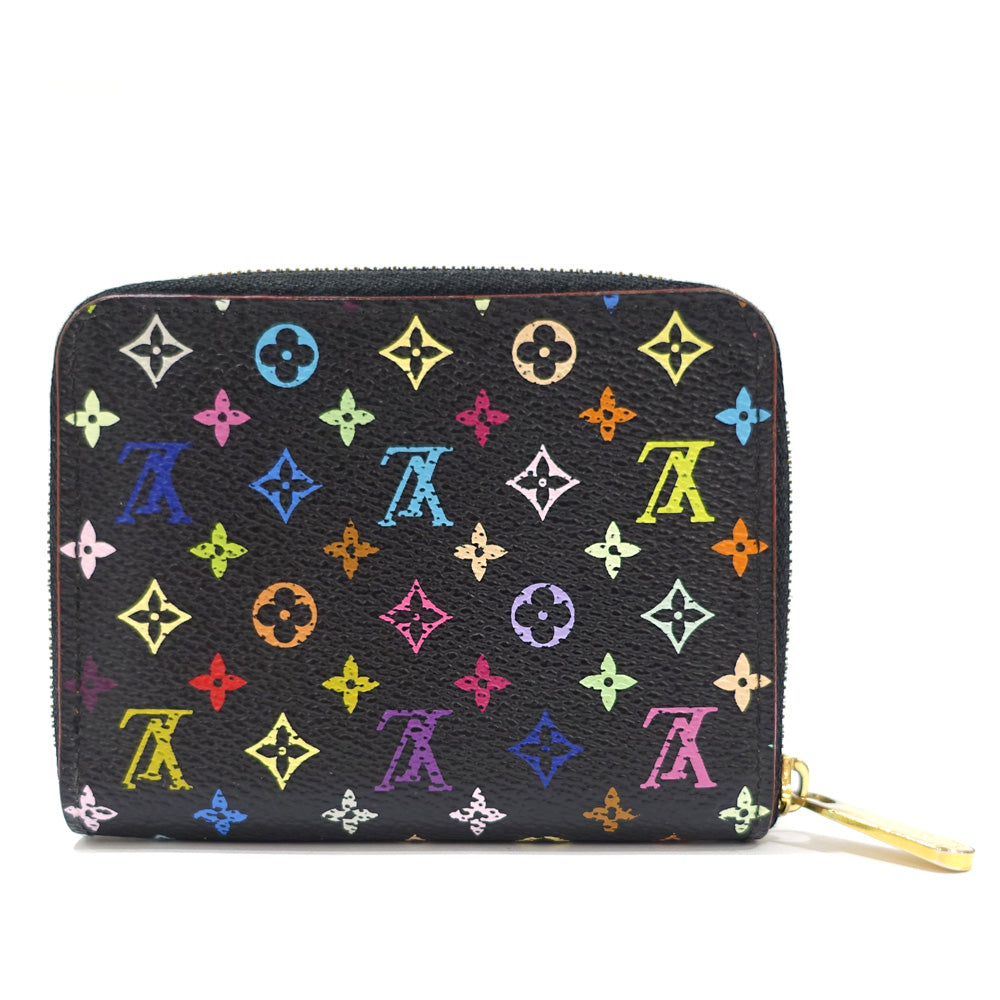 Louis Vuitton Zippy CoinParts Monogram MultiPment Wallet CoinCase  Noir Grenad Pink M93740