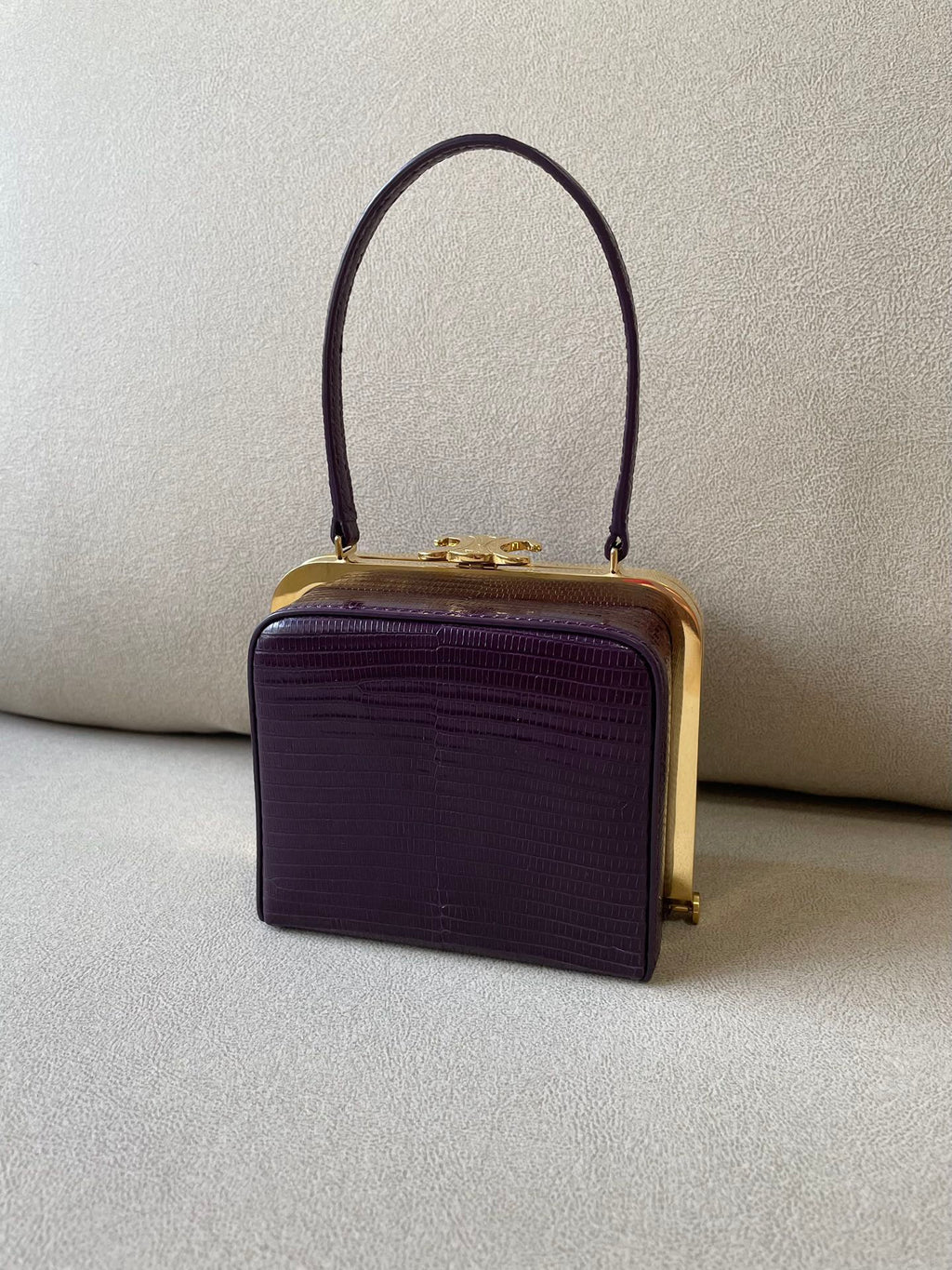 GLAMI Triomphe MinauGLAMIere In Lizard Violet For Women 4in/10cm