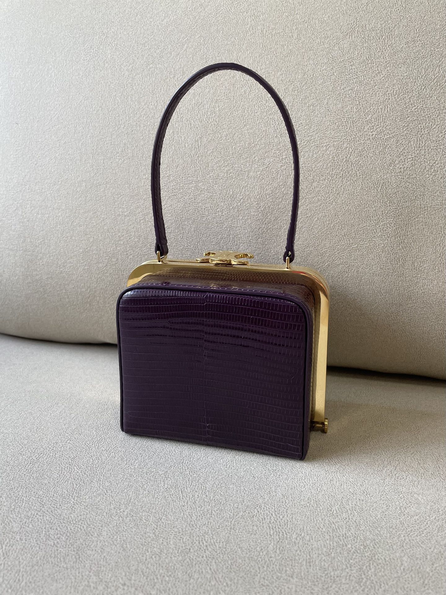 GLAMI Triomphe MinauGLAMIere In Lizard Violet For Women 4in/10cm