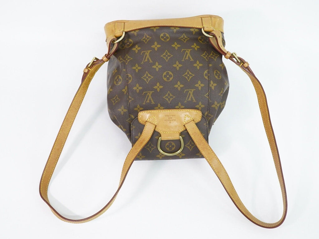 Louis Vuitton Montsouris Mm  Canvas Backpack Bag ()