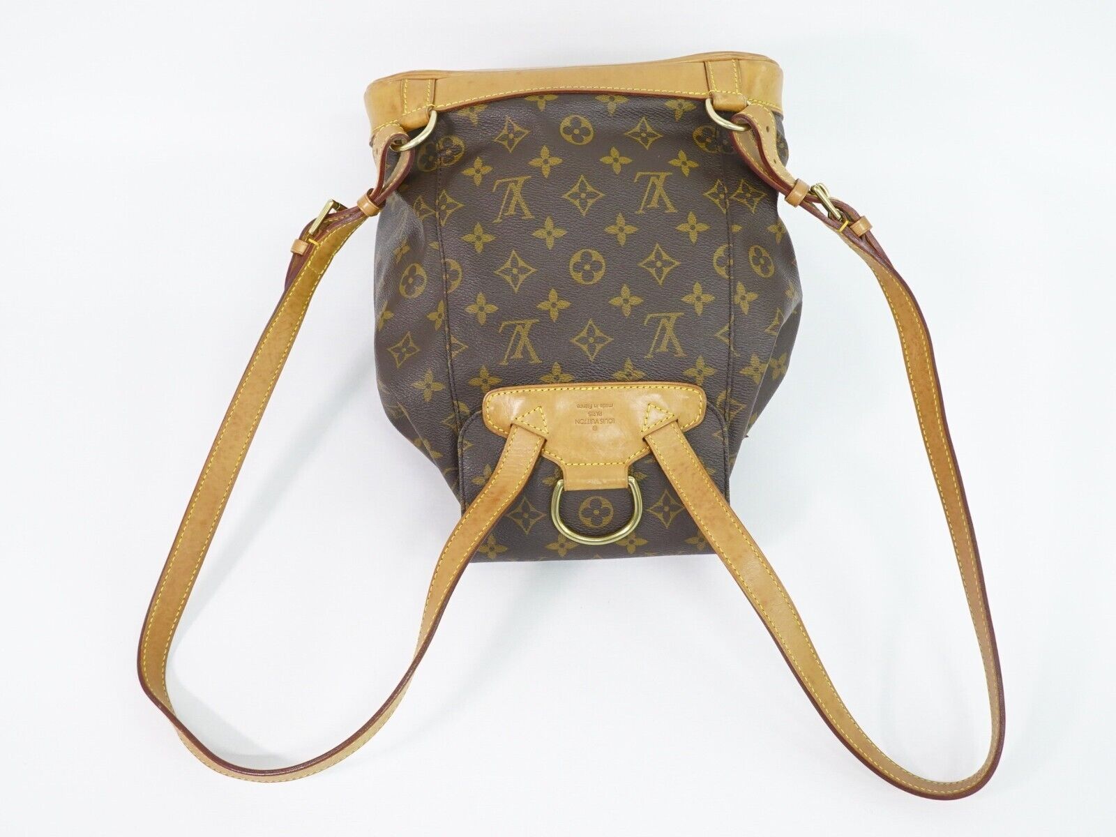 Louis Vuitton Montsouris Mm  Canvas Backpack Bag ()