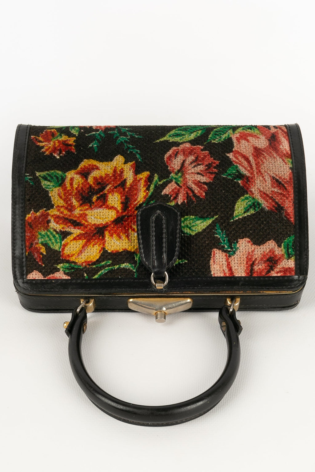 Sac en cuir et canevas