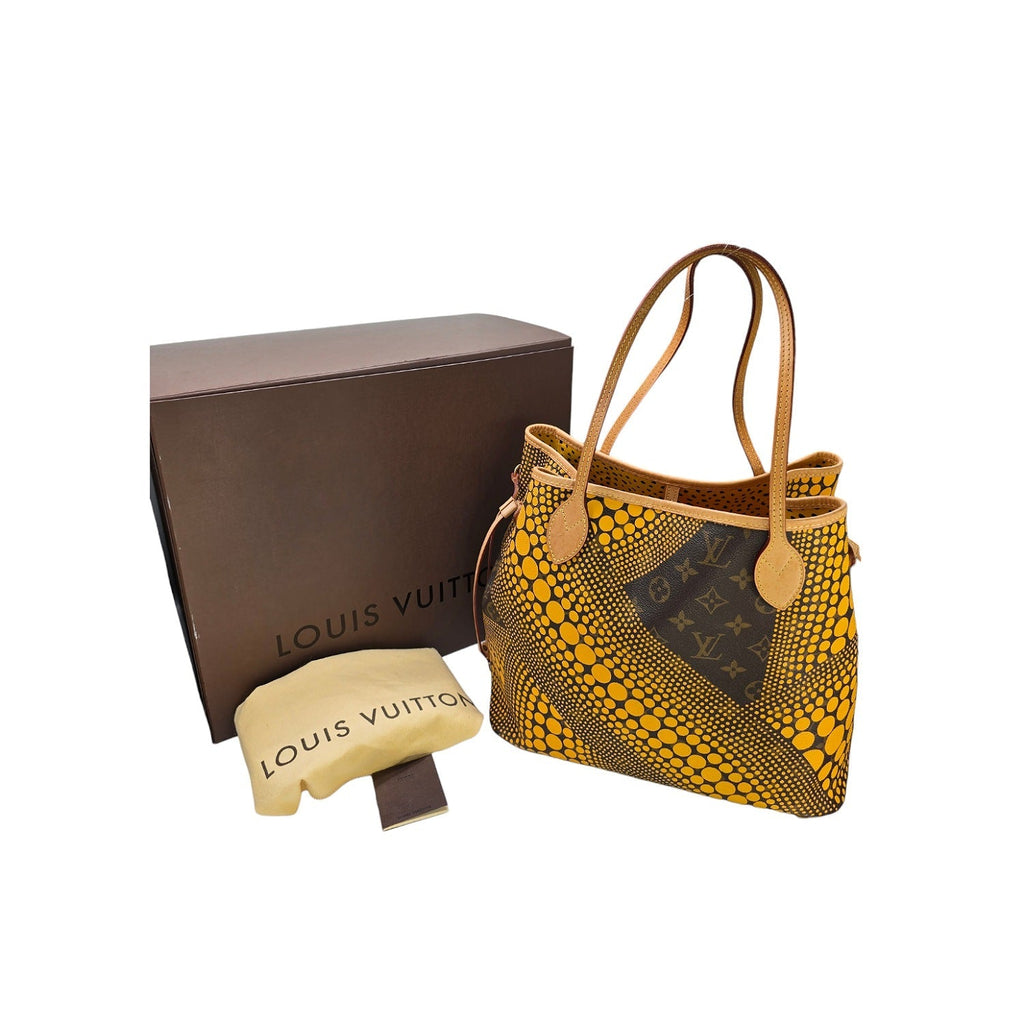 Louis Vuitton Yayoi Kusama Limited Edition Wave Neverfull  MM Tote
