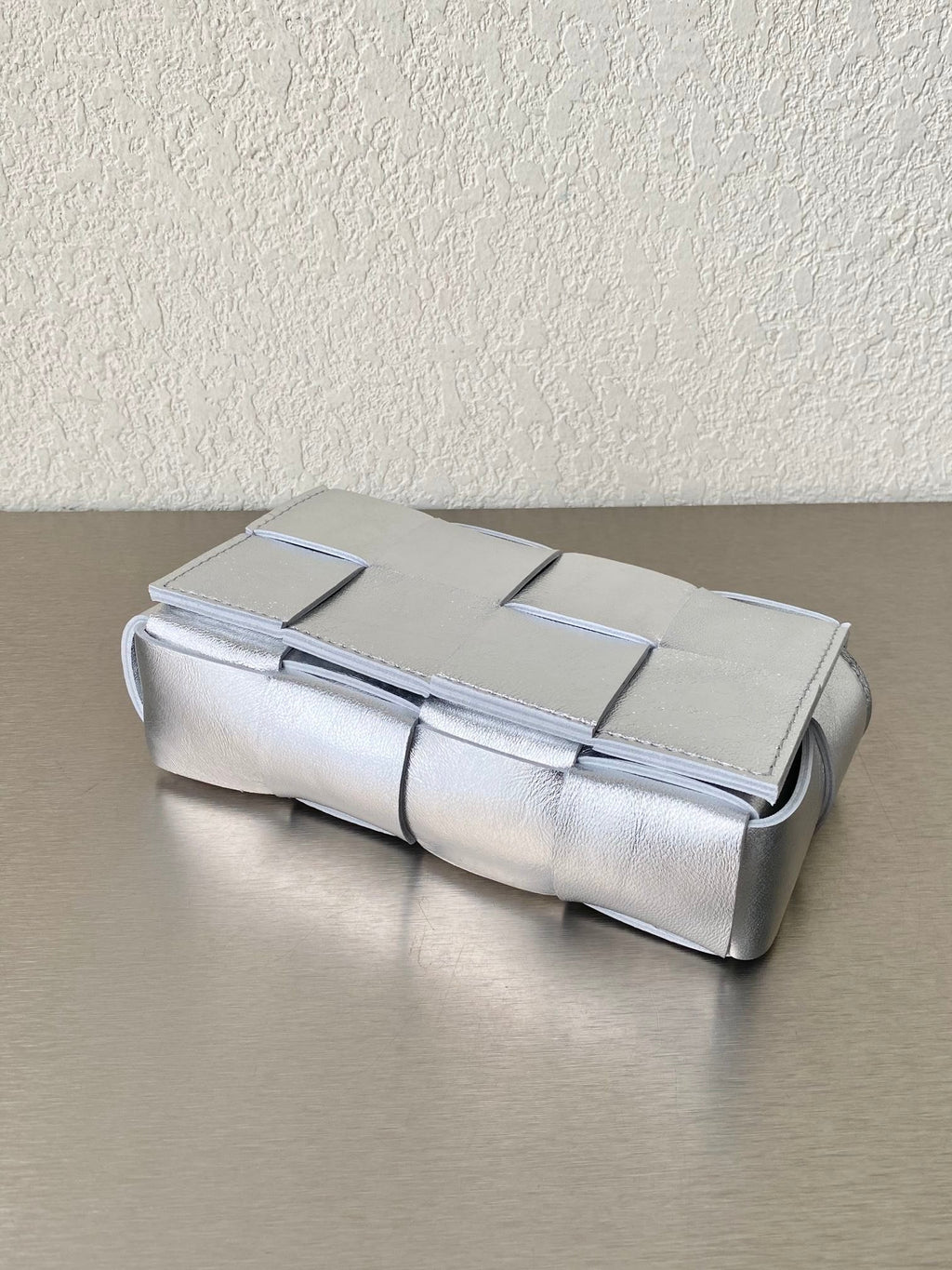 GLAMI Mini Cassette Crossbody Bag Silver, For Women, Bags 6.9in/17.5cm