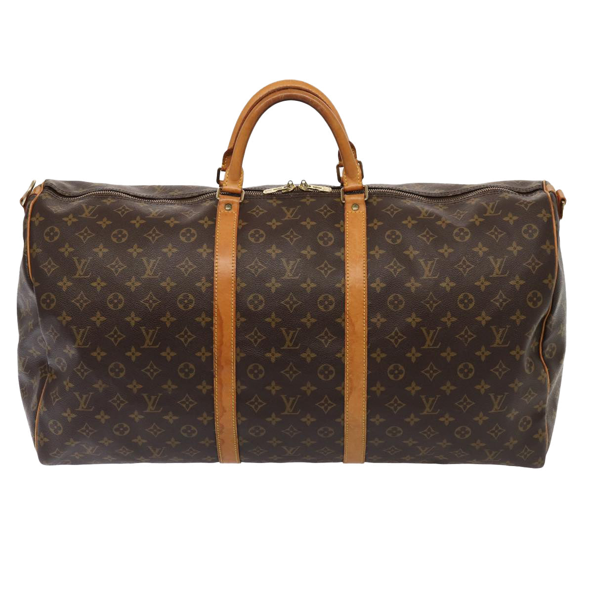 Louis Vuitton Keepall Bandoulière 60  Canvas Travel Bag
