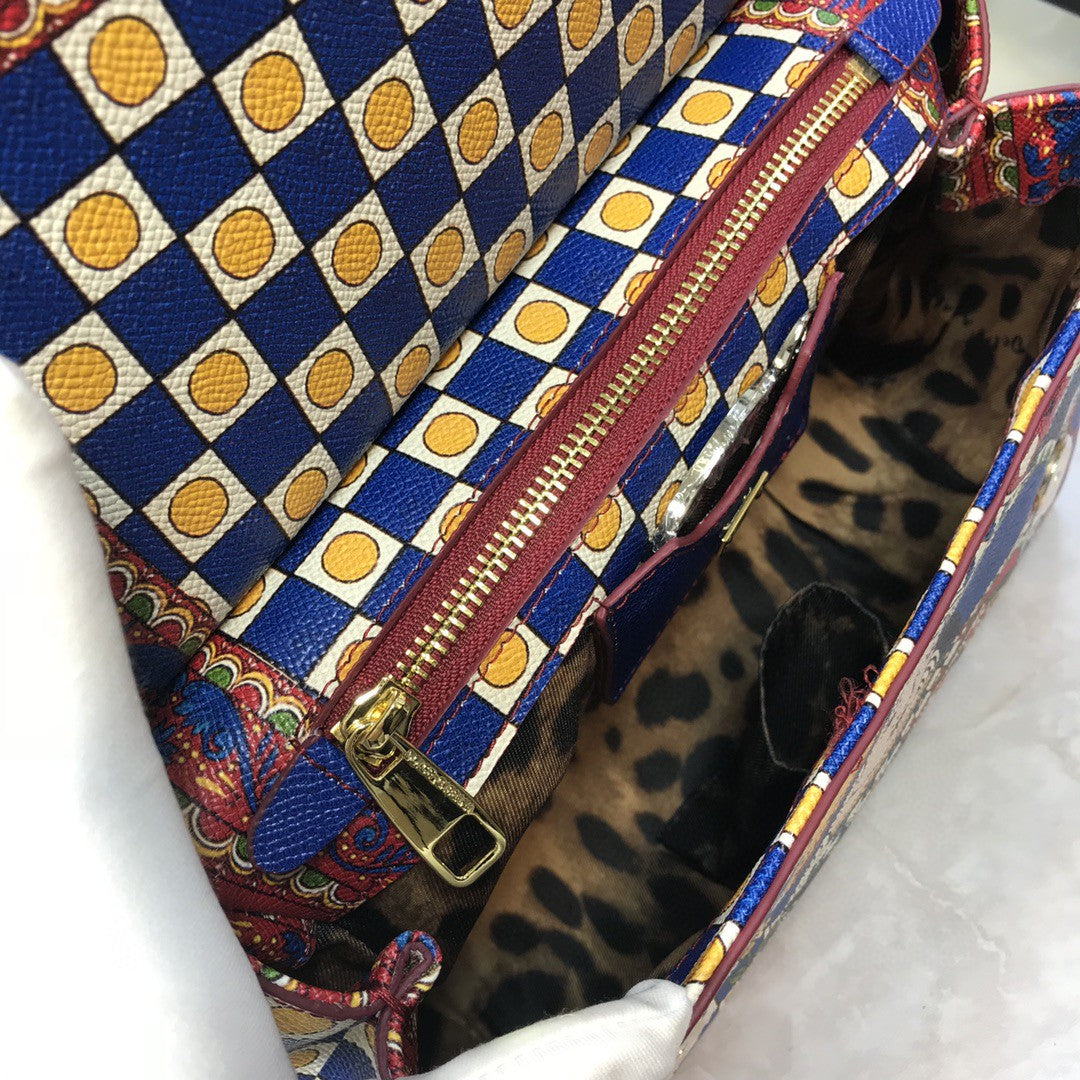 GLAMI 90s Sicily Bag With Logo Print Multicolor For Women 10.2in/26cm GLAMI