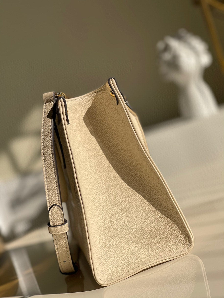 LV OnTheGo PM Tote Bag Monogram Empreinte Beige For Women, WomenÃ¢â‚¬â„¢s Handbags, Shoulder And Crossbody Bags 9.8in/25cm LV
