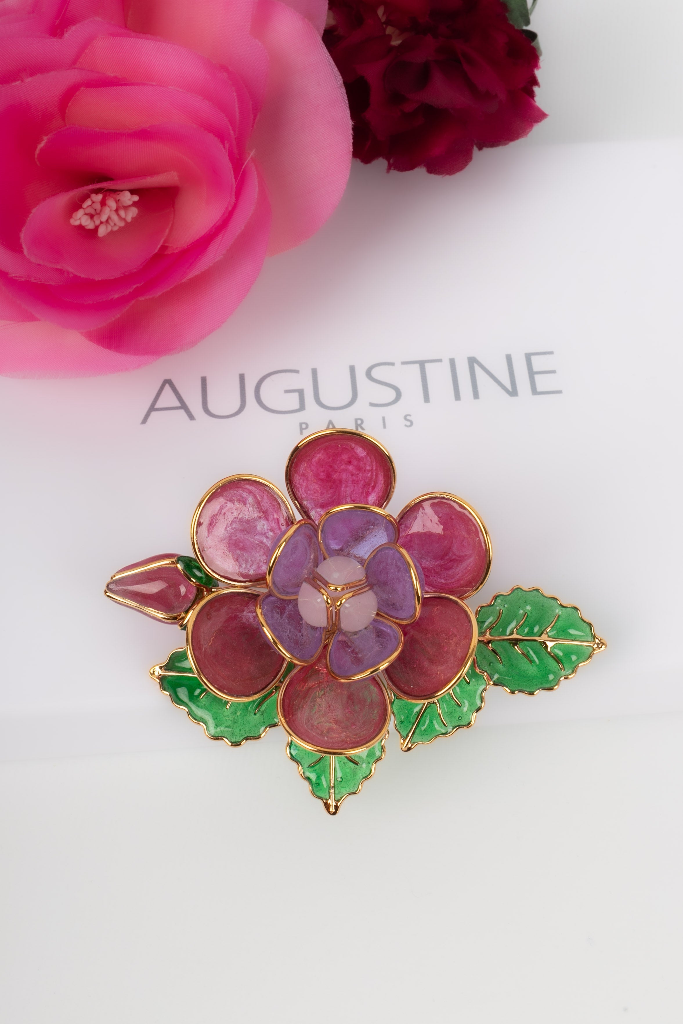 Broche / Pendentif en pÃƒÆ’Ã‚Â¢te de verre Augustine