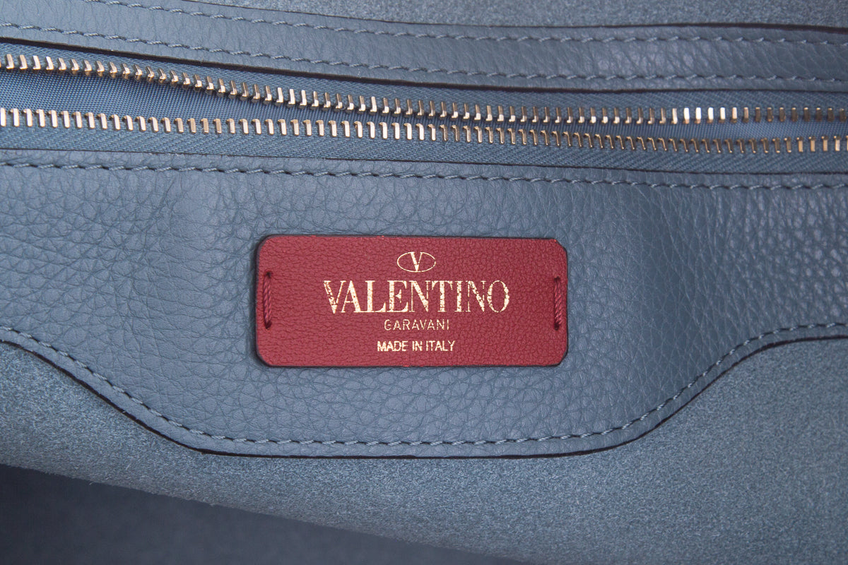 Valentino Blue Leather Tote