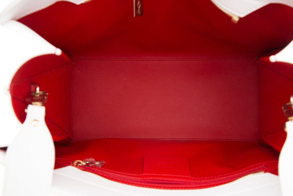 Christian Louboutin White Paloma Medium Handbag