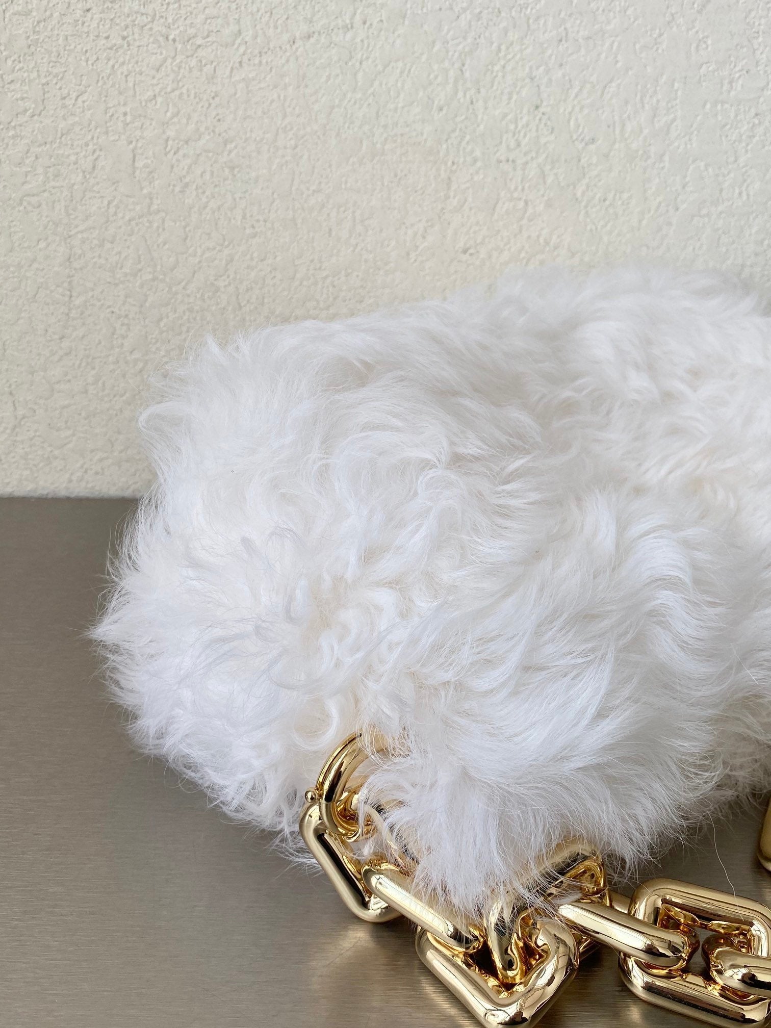 GLAMI Chain Pouch White, For Women, Bags 12.2in/31cm