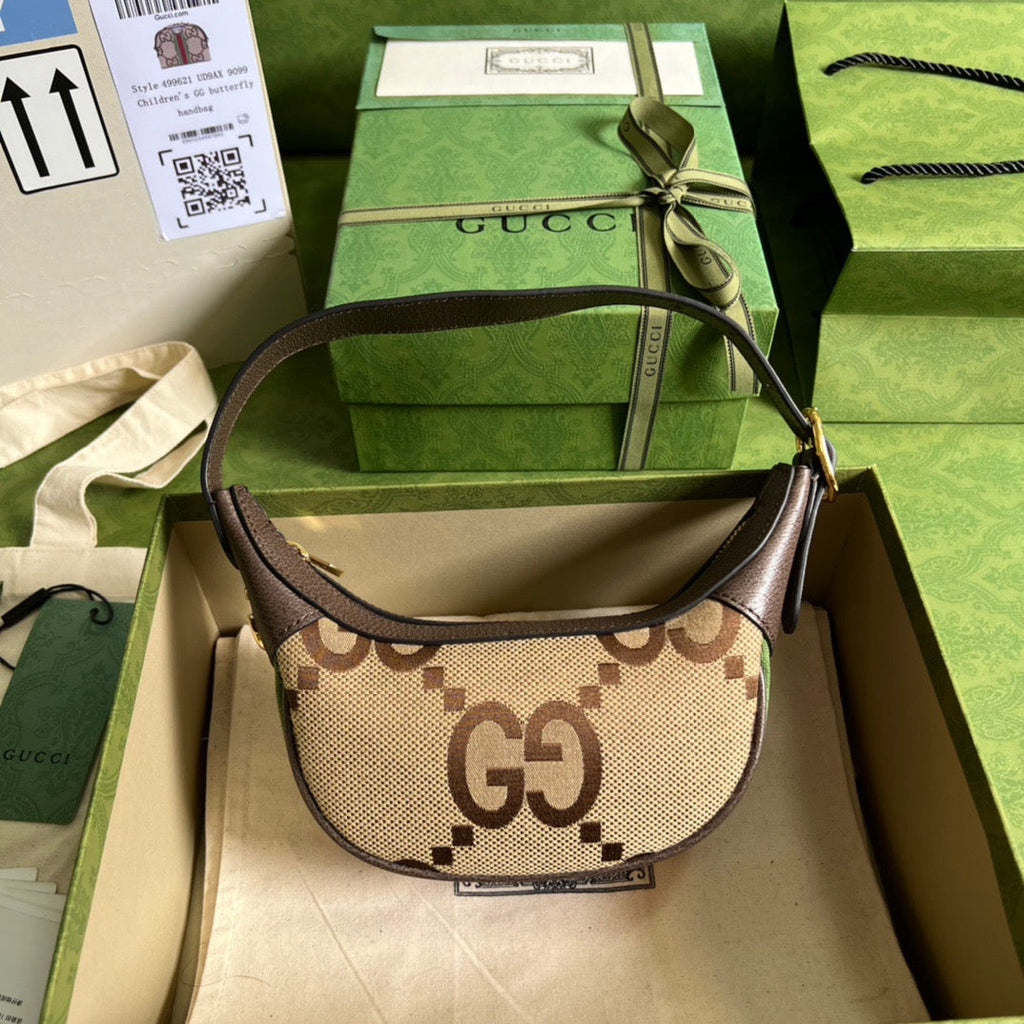 gg Ophidia Jumbo gg Mini Bag Brown For Women, Women’s Bags 7.9in/20cm gg ‎‎658551 UKMDG 2570