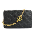 Louis Vuitton M80742 Monogram Embos Chain Shoulder Bag 2WAY Backpack Noir Black G  Lambskin