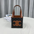 GLAMI Cuir TriopÃƒÆ’Ã‚Â© Canvas Cube Bag Triumph Tan For Women 6in/15cm 199202EIN.04LU