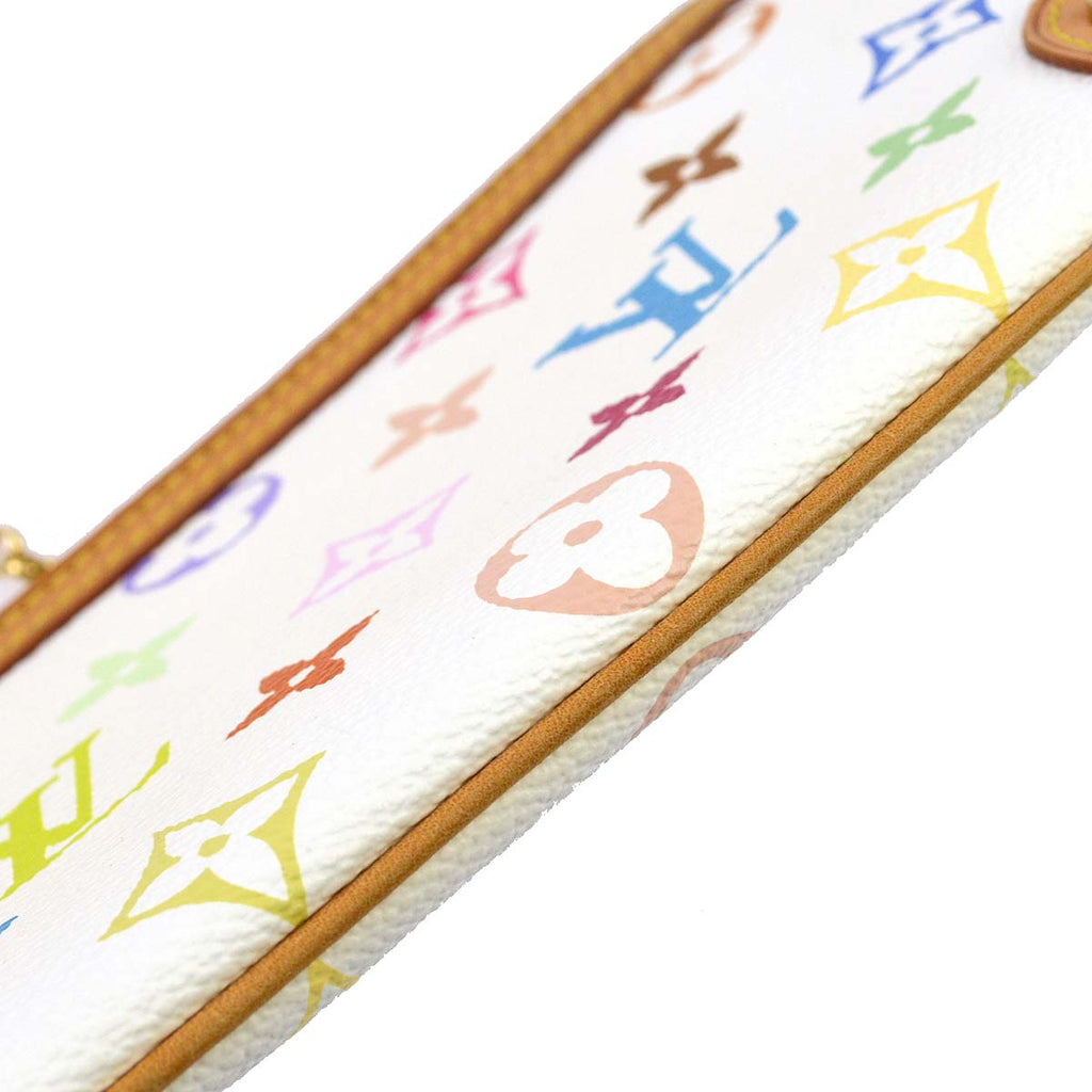 Louis Vuitton Multicolor White Pochette Milla MM Handbag M60096