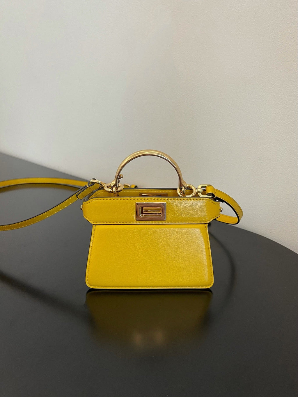 FI GlamI ISeeU Petite Yellow Micro Bag For Woman 11cm/4.5in