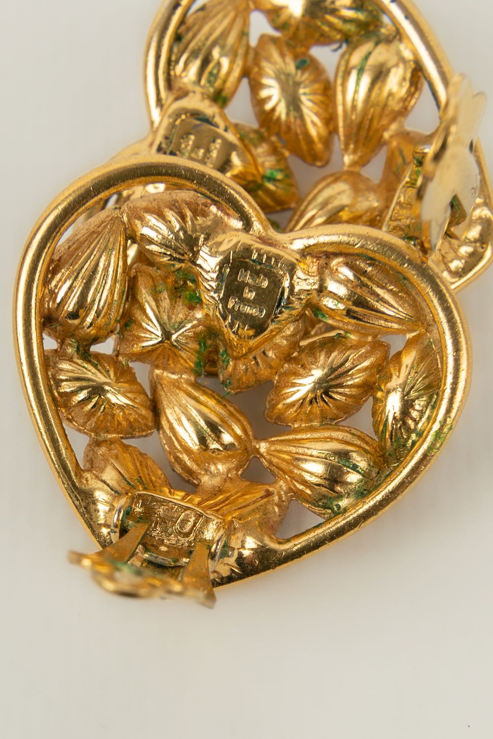 Boucles d'oreilles "coeur" Yves Saint Laurent