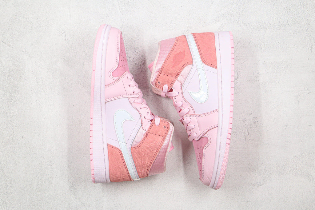 Designer Air Jordan 1 Mid" GLAMIgital Pink High Q
