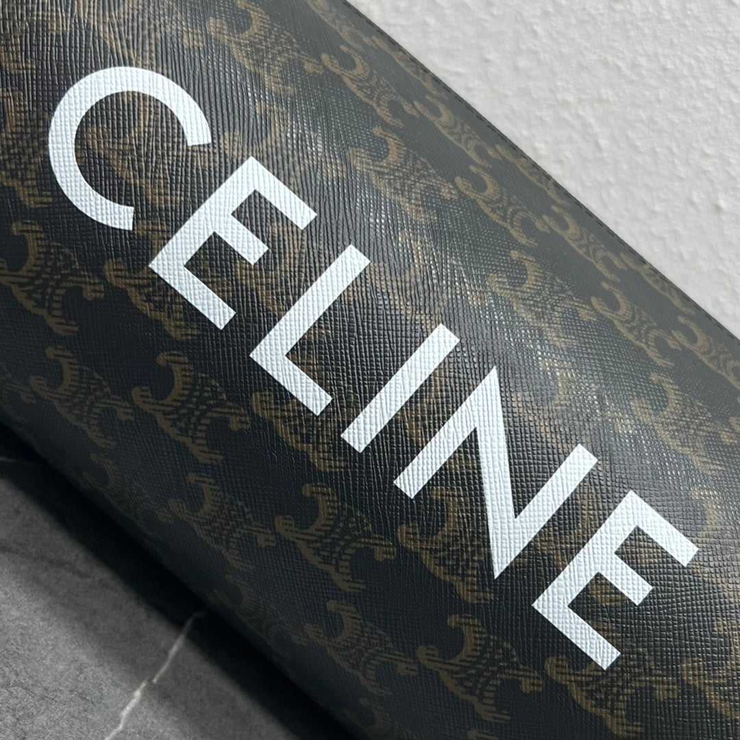 GLAMI Cylinder Bag In Triomphe Canvas Tan For Women 9in/22cm 110052EJF.04LI