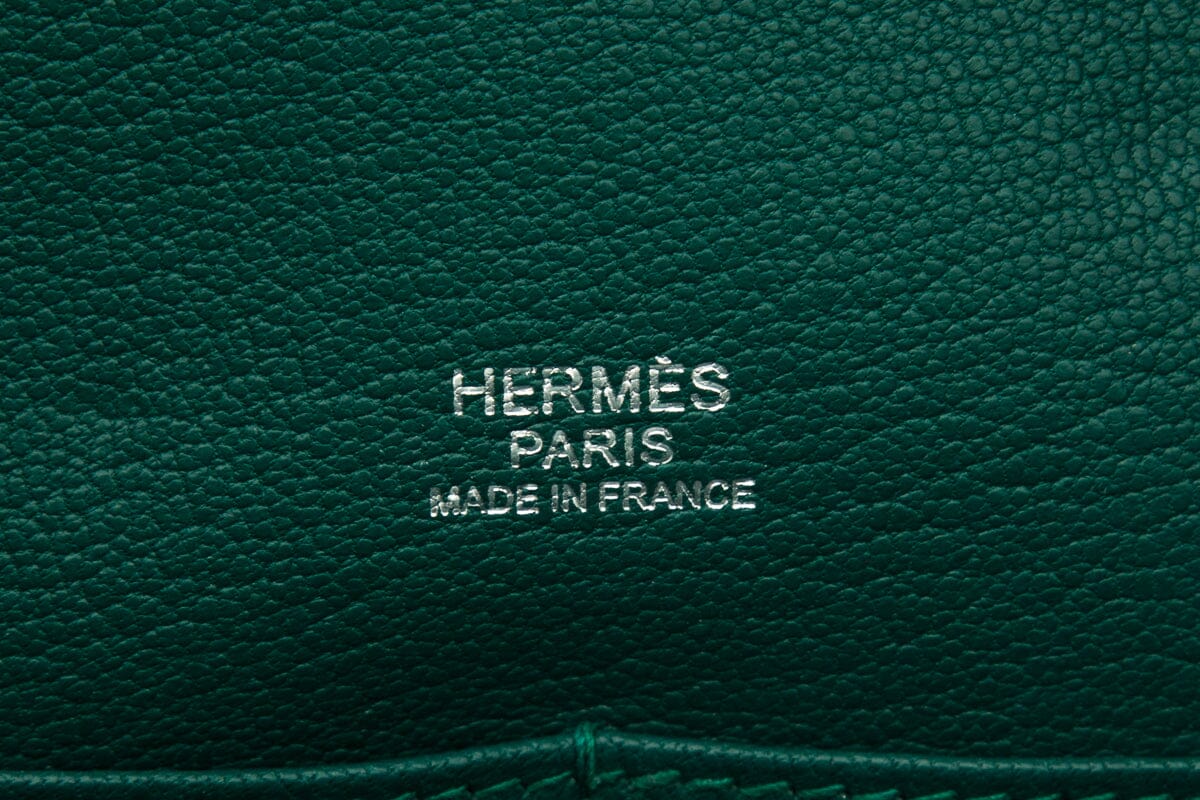 HermÃƒÆ’Ã‚Â¨s Vert Pelouse Mailbox Top Handle Leather Handbag