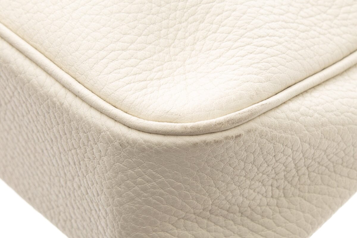 HermÃƒÆ’Ã‚Â¨s 2006 White Massai Leather Handbag
