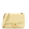 CHANEL Mixed Chain Link CC Flap Bag Quilted Lambskin Small