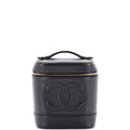 CHANEL Vintage Timeless Cosmetic Case Caviar Tall