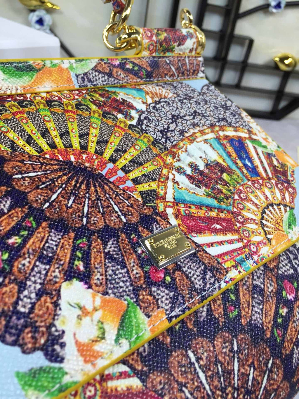 GLAMI 90s Sicily Bag With Logo Print Multicolor For Women 10.2in/26cm GLAMI