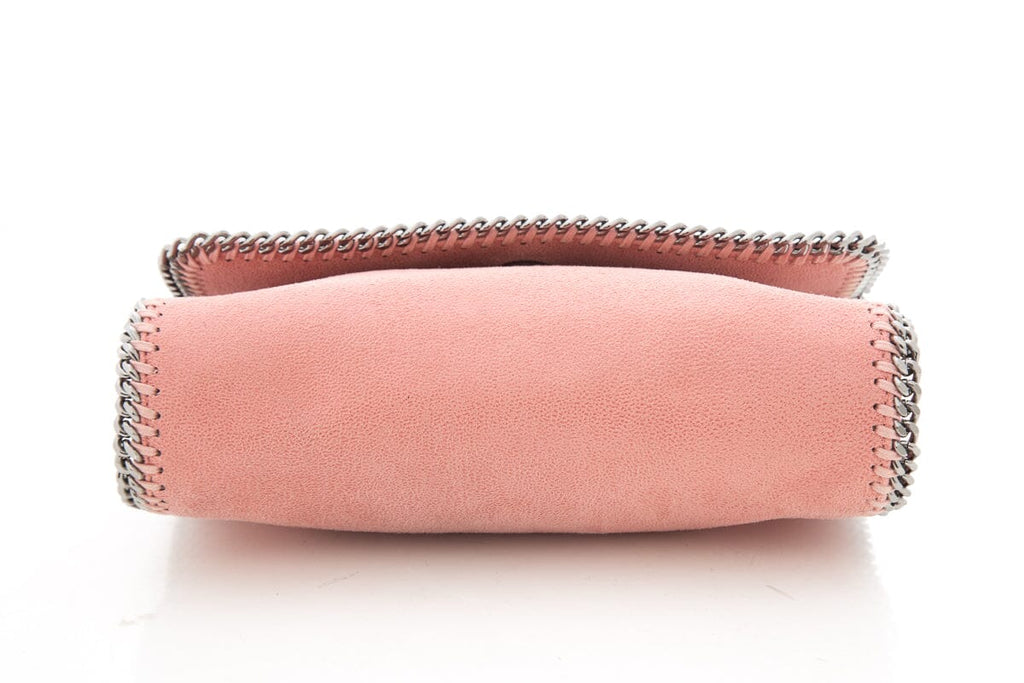 Stella McCartney Pink Chain Link Faux Suede Cross-Body