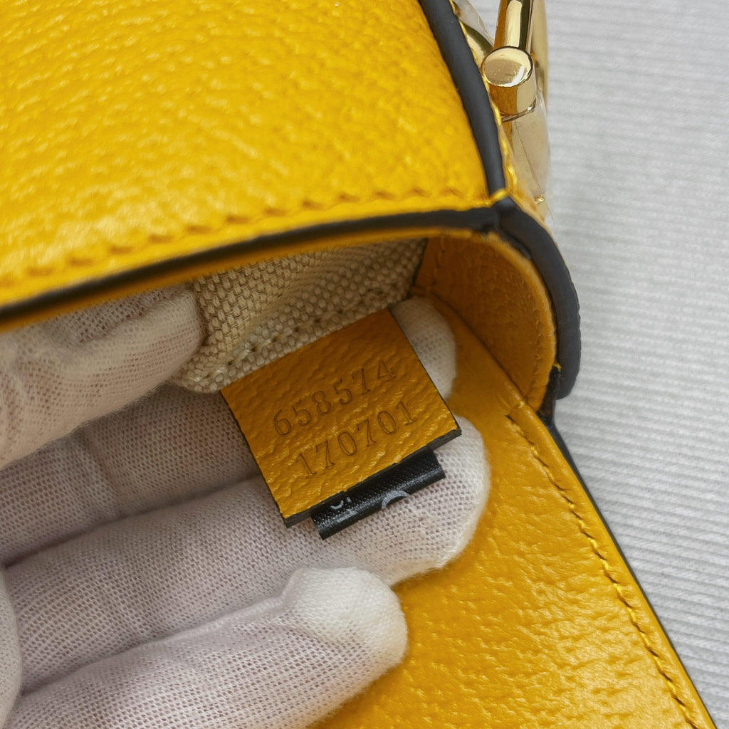 gg x Adidas Horsebit 1955 Mini Bag Yellow For Women, Women’s Bags 8.1in/21cm gg 658574 U3ZDG 7775