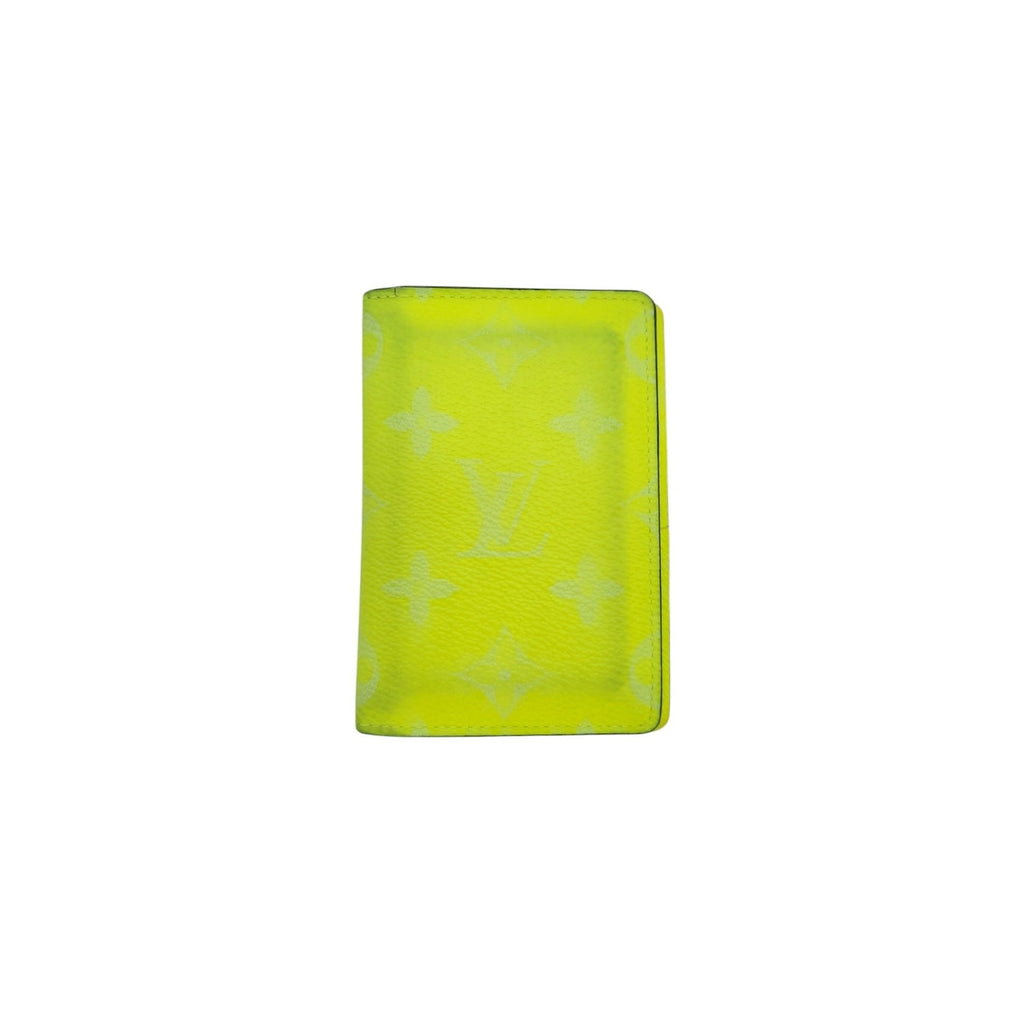 Louis Vuitton Monogram Taiga Pocket Organizer Yellow