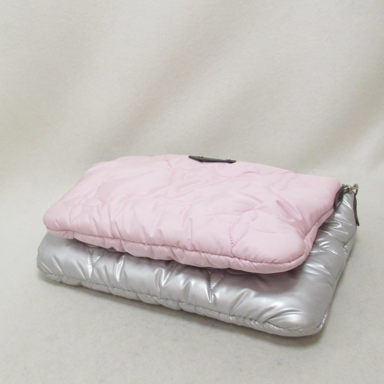 Louis Vuitton Louis Vuitton Maxime Multicolor Pochette Accessoires Shoulder Bag Shoulder Bag PVC Coated Canvas Recycled Nylon  Silver / Pink M21056