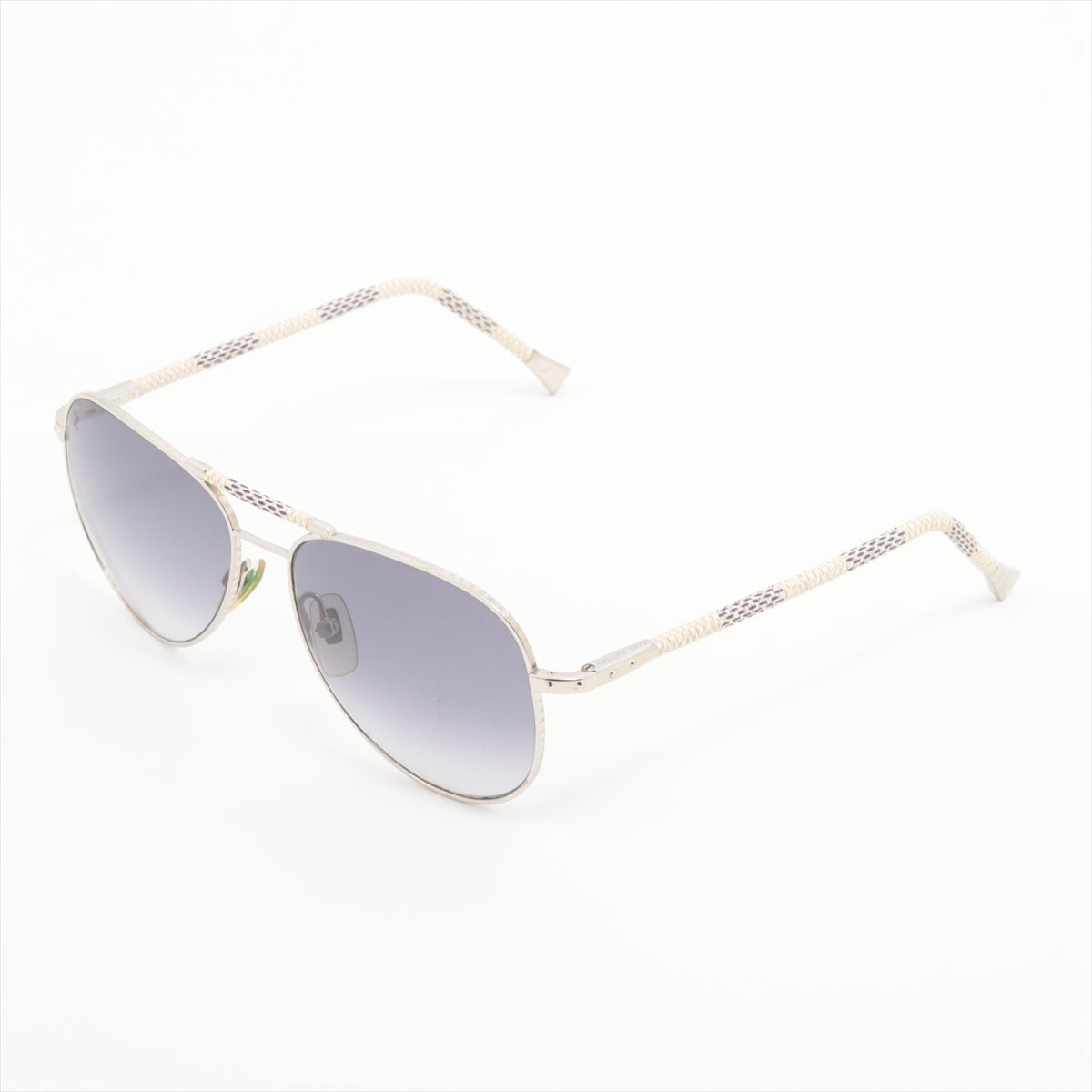 Louis Vuitton Z0203U Compilation Pilot Sun Glasses PVC x Metal Ivory 5815