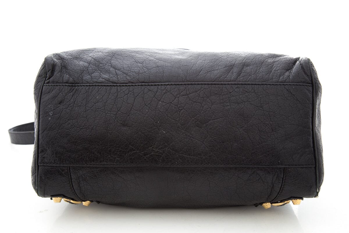 Balenciaga Black Leather City Handbag