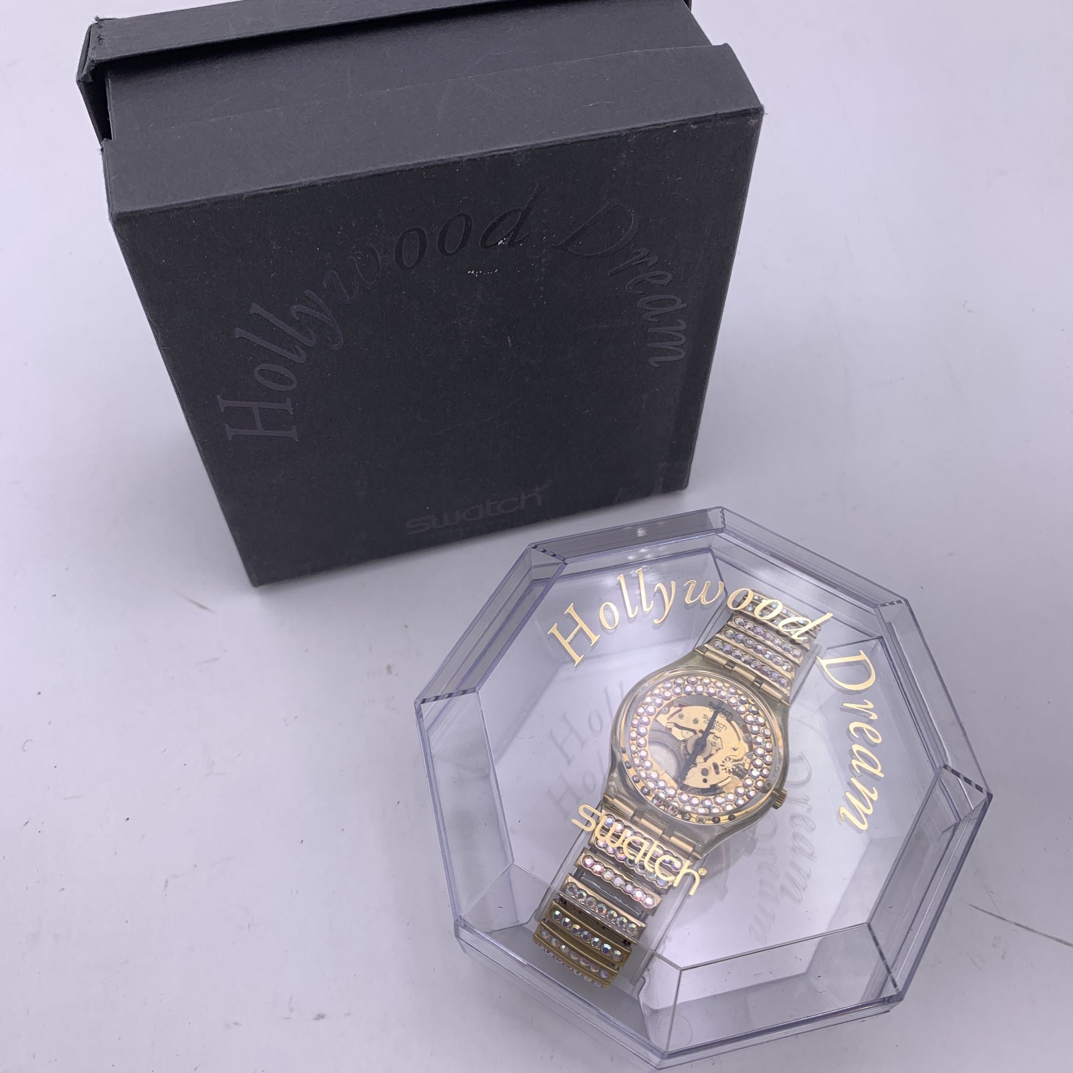 Swatch Special 1990 Hollywood Dream Gz116 Wrist Watch With Box