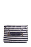 No Label Navy & White Stripe Envelope Cross-Body