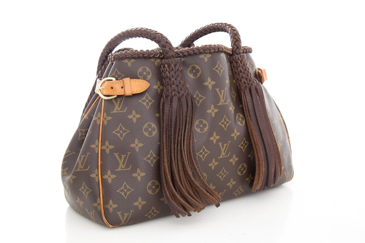 Louis Vuitton Brown Canvas Monogram Revamped Fringe Handbag