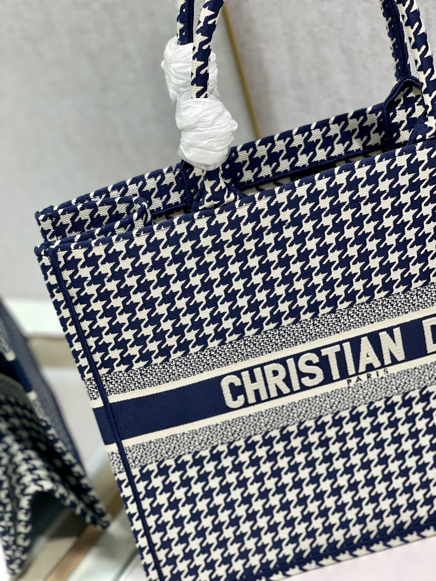 GLAMI Large Book Tote Blue And White, For Women, WomenÃ¢â‚¬â„¢s Handbags 16.5in/42cm CD