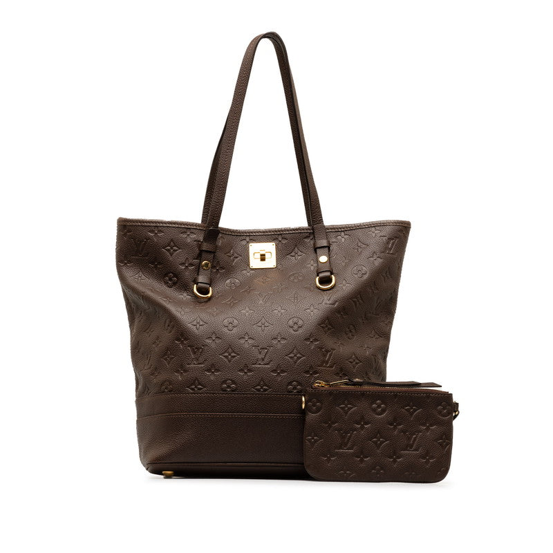 Louis Vuitton Monogram Amplant Citadine PM Shoulder Bag M40516 Onboard Brown Leather  Louis Vuitton