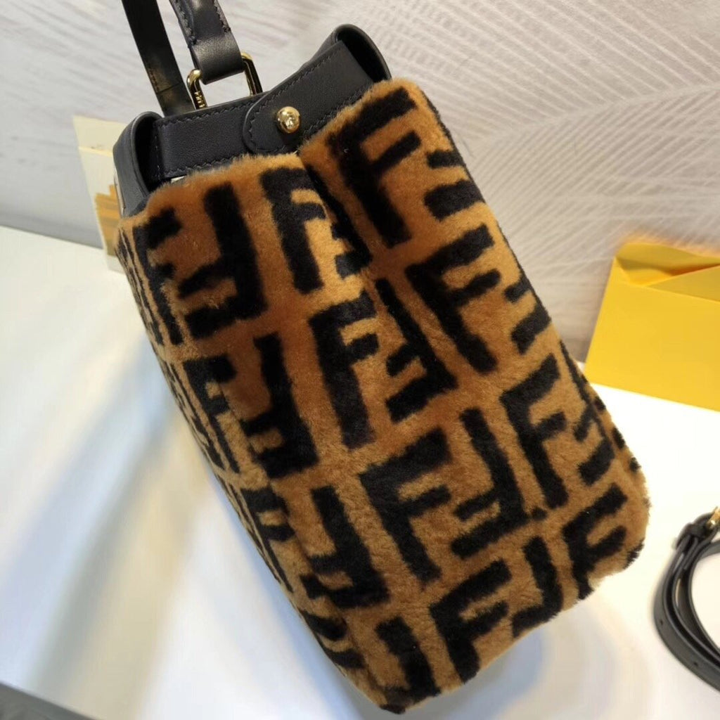 FI GlamI Handle Bag Brown For Women, Bags 14.9in/38cm FF