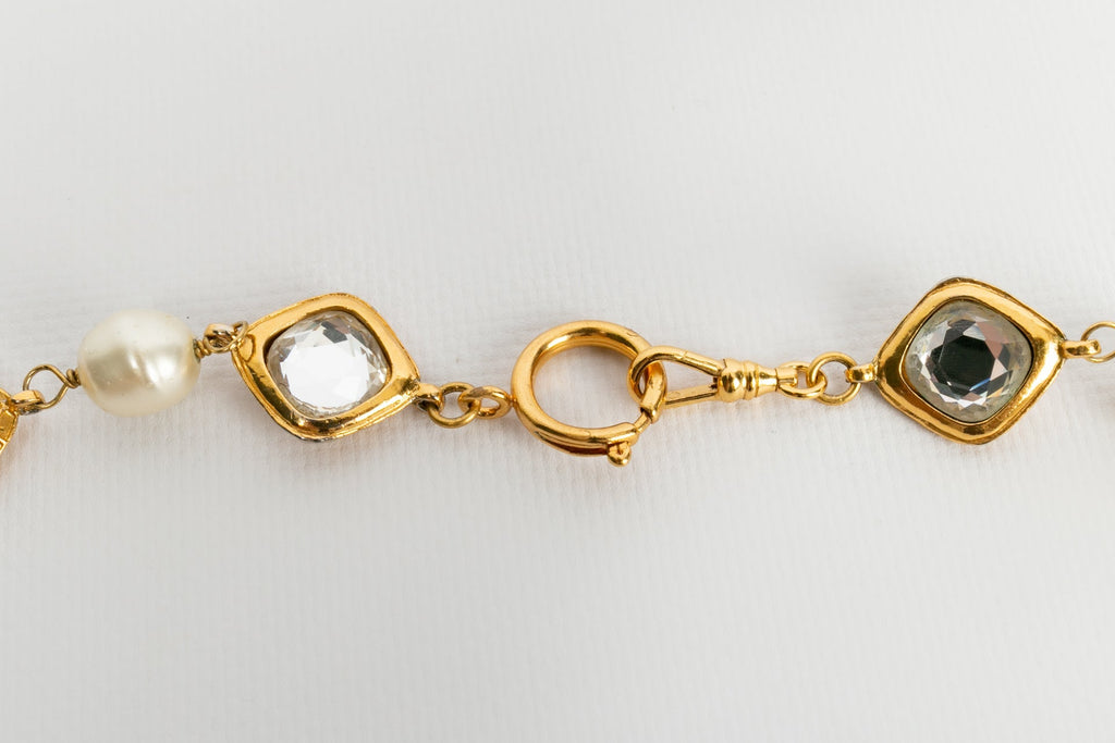 Parure perlÃƒÆ’Ã‚Â©e et strassÃƒÆ’Ã‚Â©e Chanel