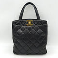 Chanel Black Caviar Leather Tote Bag LA6332
