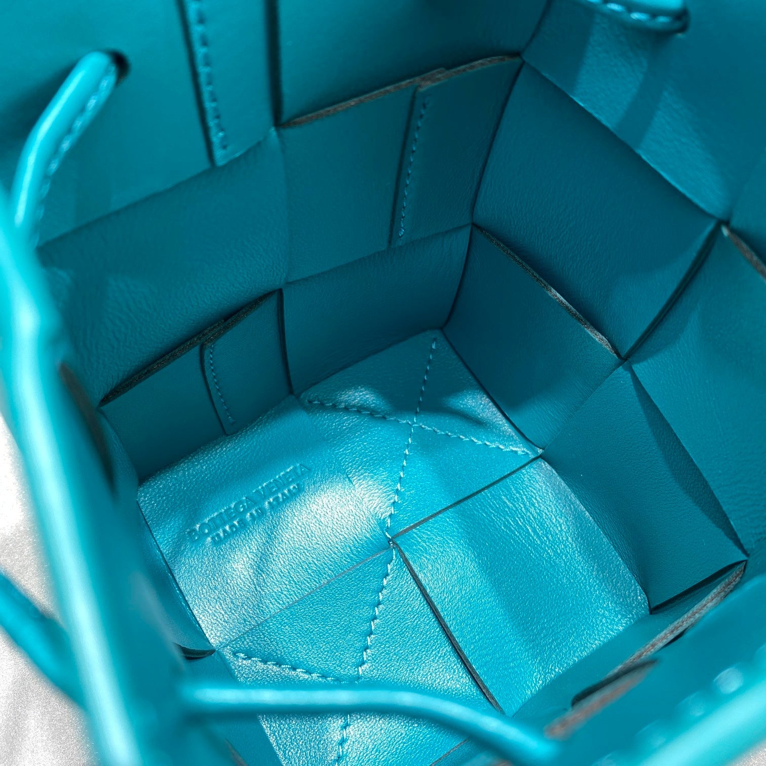 GLAMI Mini Cassette Bucket Bag Blue, For Women, Bags 5.5in/14cm