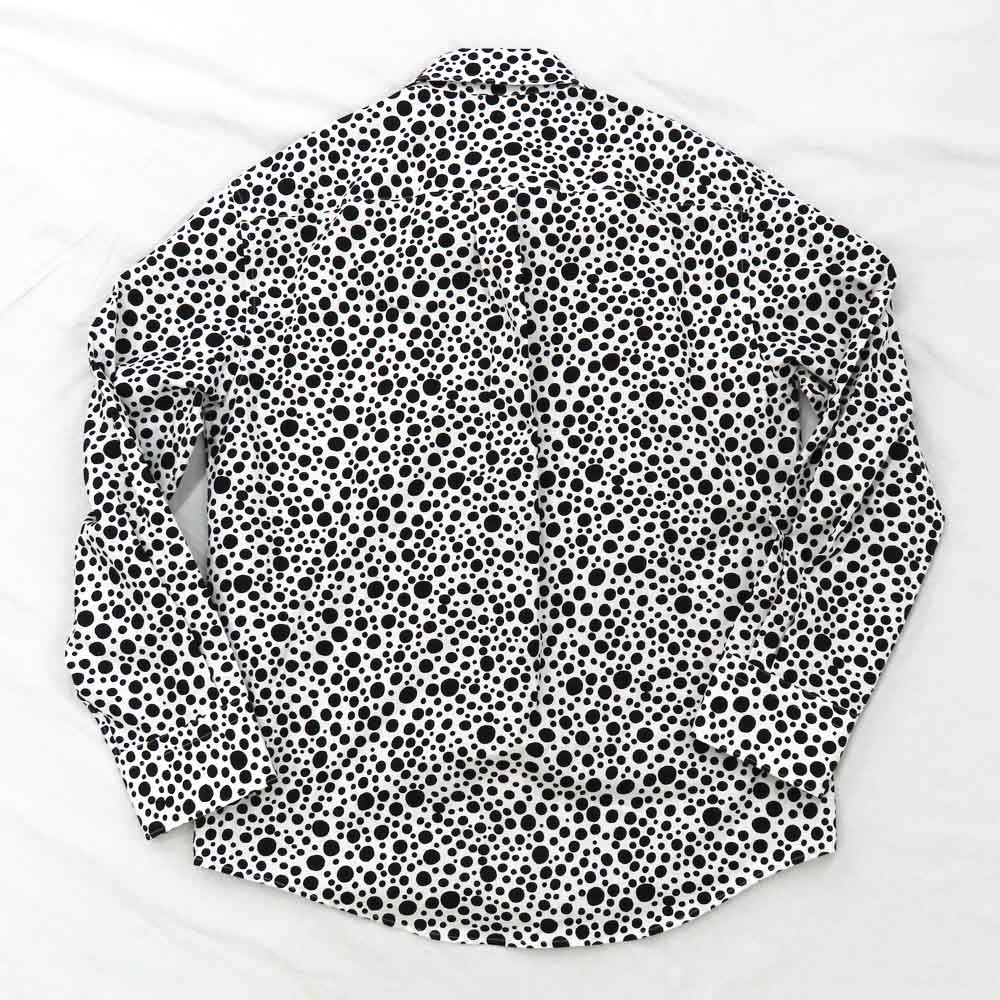 Louis Vuitton 23SS Infinity Printed   S Size White X Black Cotton Tops Zip-Up Light  Apparel Dress Mens