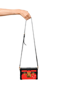 Louis Vuitton Red/Black Epi Trunk Clutch Crossbody w/ Strap
